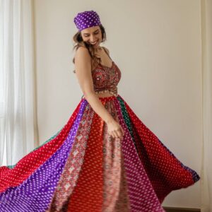 Premium Designer Faux Georgette Lehenga Choli Set