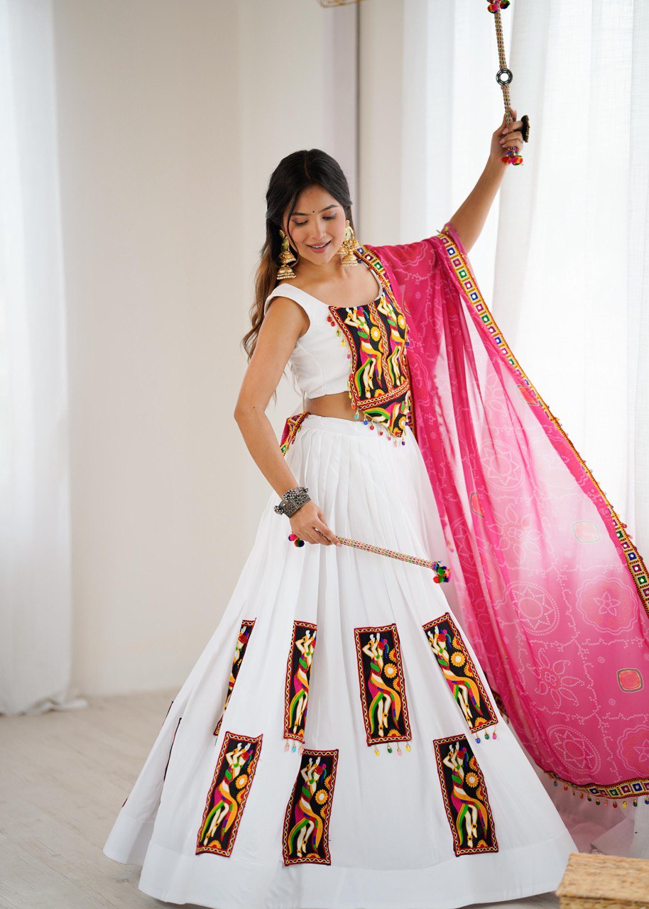 Designer Heavy Rayon Lehenga Choli with Dupatta - Image 8