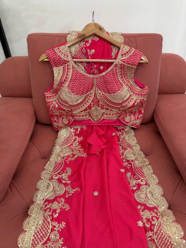 Elegant Vichitra Silk Designer Saree with Coding and Sequin Work - Image 2