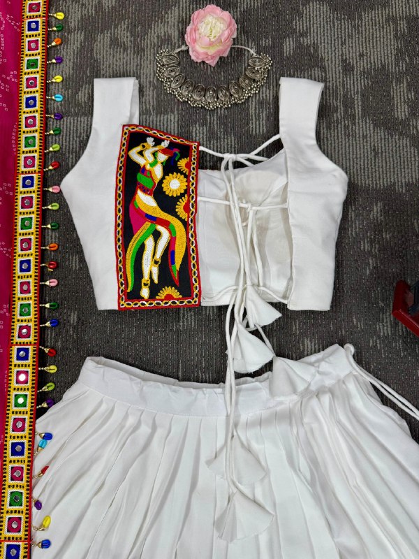 Designer Heavy Rayon Lehenga Choli with Dupatta - Image 3