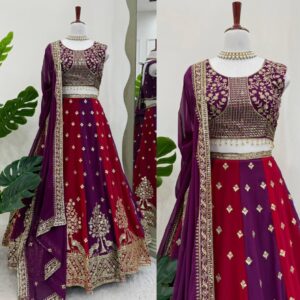 Heavy Designer Faux Georgette Lehenga Choli with Dupatta