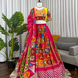 Premium Digital Print Lehenga Set